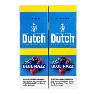 DUTCH MASTERS 2PK CIGARILLOS 30 POUCHES - BLUE RAZZ - 071610341944