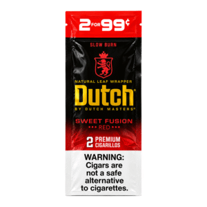 DUTCH MASTERS 2PK CIGARILLOS 30 POUCHES - SWEET FUSION - 071610505742